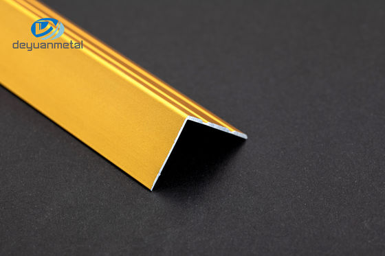 6063 ألومنيوم لام 1.5mmx2mm غير قابل للصدأ بأكسيد للزينة زاوية تقليم
