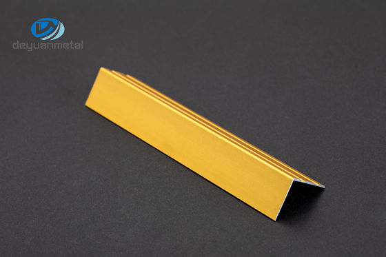 6063 ألومنيوم لام 1.5mmx2mm غير قابل للصدأ بأكسيد للزينة زاوية تقليم