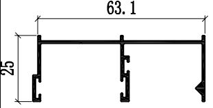 ألومنيوم شحنات نافذة البوتيو الملفات الشخصية غطاء مسحوق البرونز