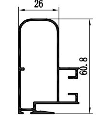 ملف الألومنيوم مع الصلب 6063 غطاء مسحوق لأبواب الشرفة والنوافذ