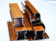 بروفيلات أبواب منزلقة من الألمنيوم والحبيبات الخشبية 6063 - T5 عن طريق الانحناء / القطع