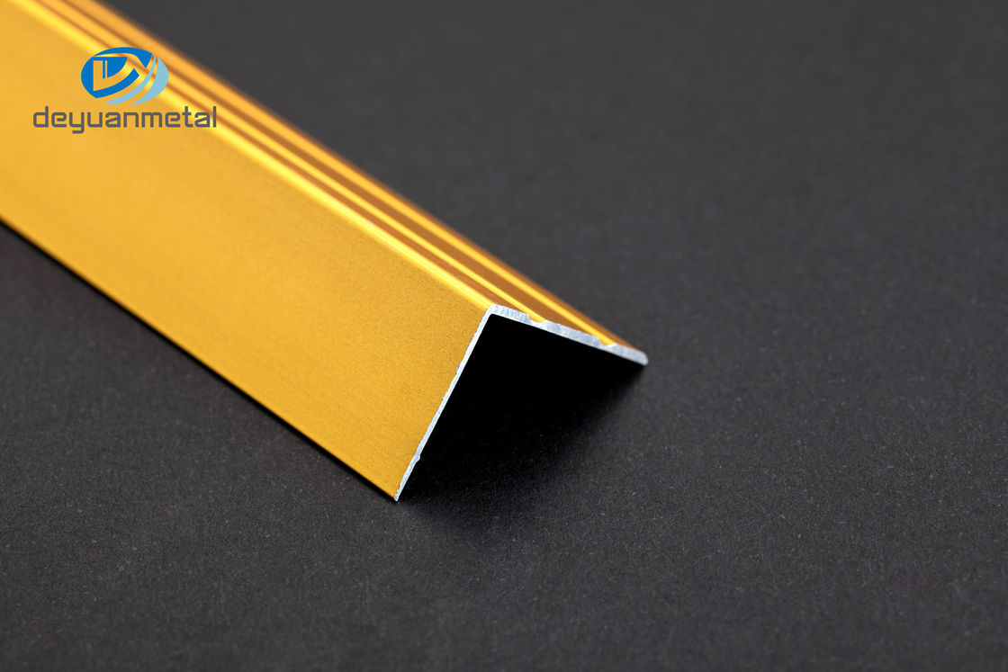 6063 ألومنيوم لام 1.5mmx2mm غير قابل للصدأ بأكسيد للزينة زاوية تقليم